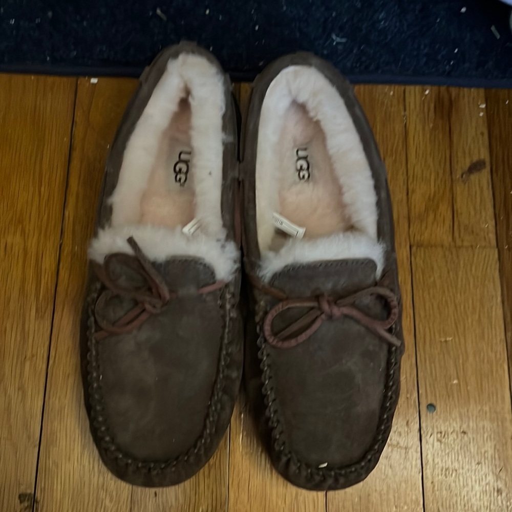 Brand new chocolate brown ugg moccasins